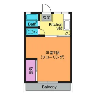 コーポ宮の前【1階】の間取り