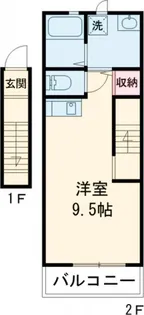 アクアシティ片倉【2階】の間取り