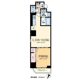 東京都江東区亀戸2【マンション】の間取り