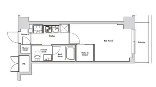 ハーモニーレジデンス神楽坂【2階】の間取り