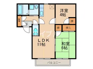 ポレールI【2階】の間取り