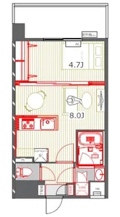 レジデンス20【4階】の間取り