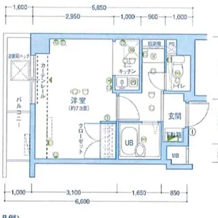 エクセリア五反田【4階】の間取り