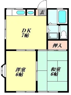 グリーンヒルズ【2階】の間取り