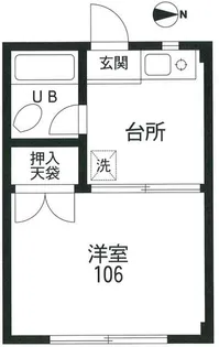 ハイツレイメイ22【3階】の間取り
