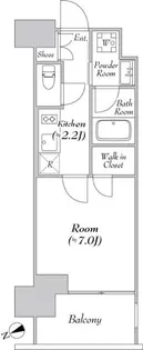 カナルフロント芝浦【2階】の間取り