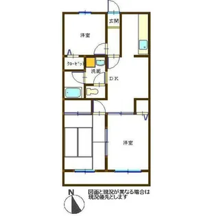 パル・メゾンYGM【1階】の間取り