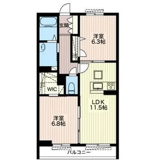 カナルグランデ スイート【1階】の間取り