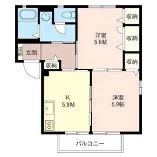 エイコーン A棟【2階】の間取り