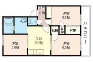 第二共栄ハイツ【1階】の間取り