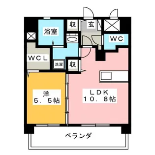 ラ・コート神山【2階】の間取り