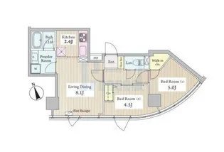 レフューム駒込【3階】の間取り