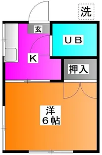 サンハイツ【2階】の間取り