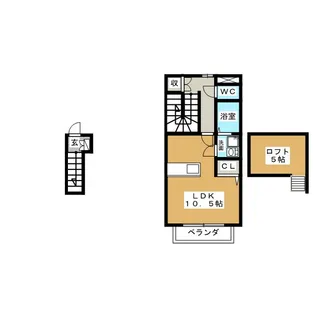 メランツァーノ【2階】の間取り