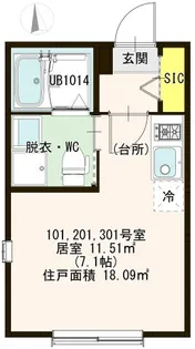 ハーモニーテラス足立XIII【2階】の間取り