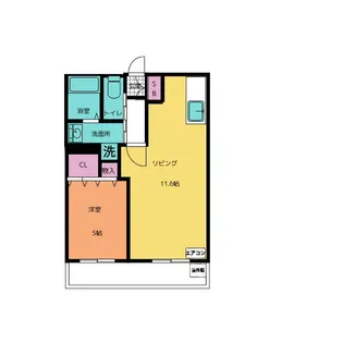 グラスリード.2【1階】の間取り