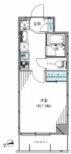 南新町マンション【4階】の間取り