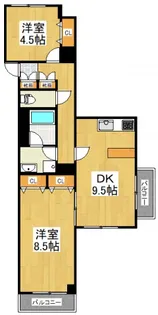 スプルースつつじヶ丘【6階】の間取り