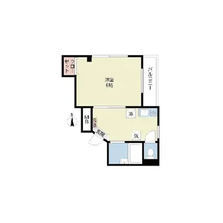 ネオ・クリスタルビル・ネジメ【4階】の間取り