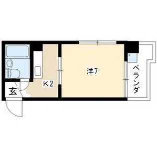 アメニティ植田【1階】の間取り
