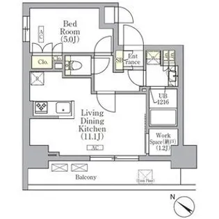 ORSUS 三ノ輪【8階】の間取り