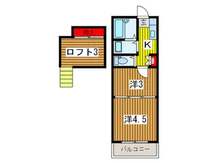 レッツホームズII【1階】の間取り
