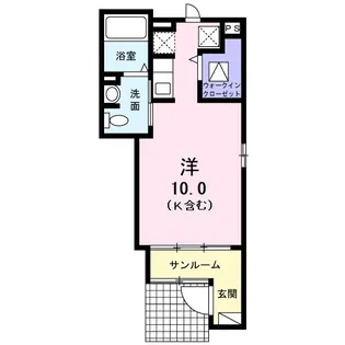 ソレイユ草薙II【1階】の間取り