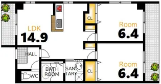 コーポM【4階】の間取り