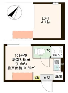 ハーモニーテラス南小岩V【1階】の間取り