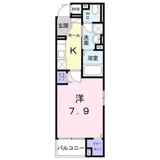 ヒッツヴィル【4階】の間取り