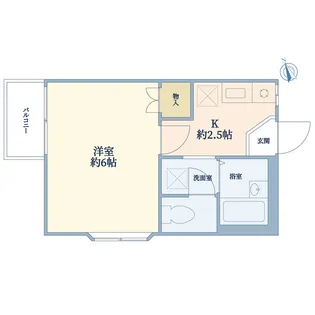 ラーチェス菊名【2階】の間取り
