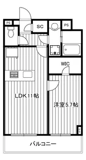 メゾンドオンディーヌ【3階】の間取り