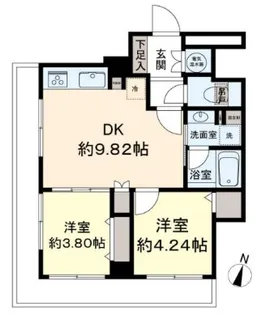 サカエ音羽マンション【9階】の間取り