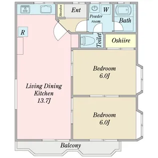 ラヴェールII【1階】の間取り