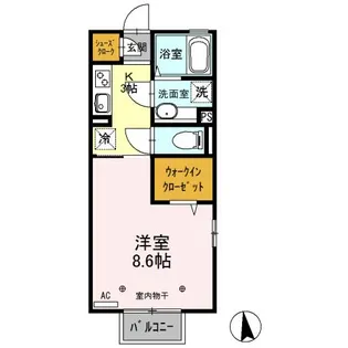 コモド A・B【2階】の間取り