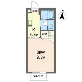インターヴィレッジE【2階】の間取り