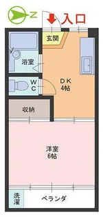 レジデンス花月【1階】の間取り