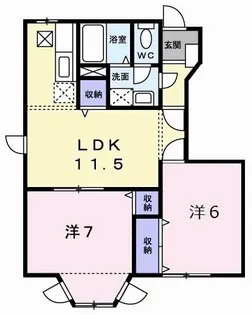 オリゾンハウス【1階】の間取り