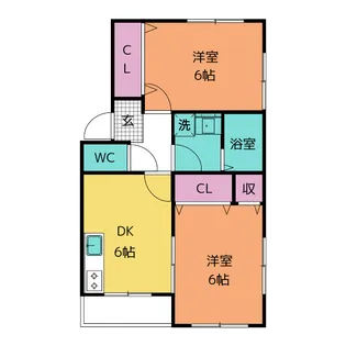 ルネサンス東山【3階】の間取り