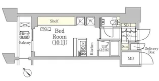 メゾンカルム日本橋馬喰町【10階】の間取り