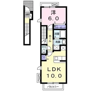 パルセゾン【2階】の間取り