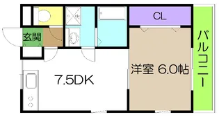 フローラル幸風【1階】の間取り