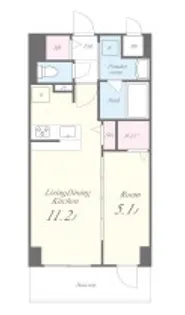 ラ・メゾンヴェール上町【2階】の間取り