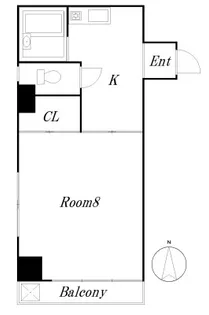 ぶるーハイツ【2階】の間取り