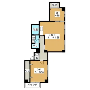 町屋レジデンス【7階】の間取り