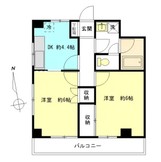 シーダーコート府中【3階】の間取り