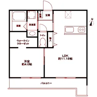 Viola Terrace北寺尾【1階】の間取り