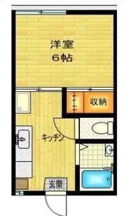 コーポひまわり【1階】の間取り