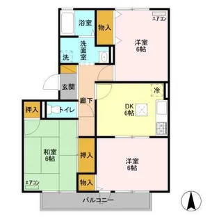 フレマリール鎌ヶ谷 A【1階】の間取り