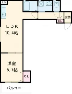 クリエオーレ元町【3階】の間取り
